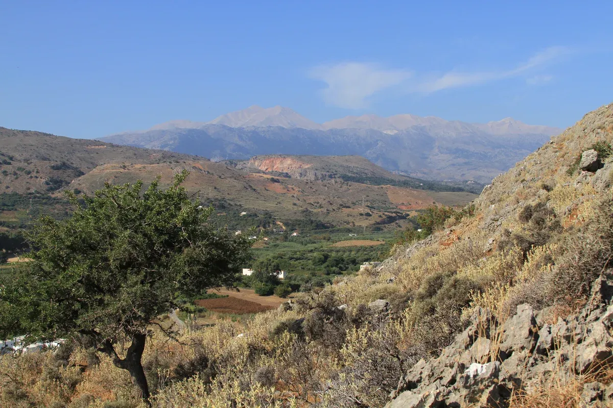 The White Mountains (Lefka Ori) range that Crete's main hiking gorges cut through