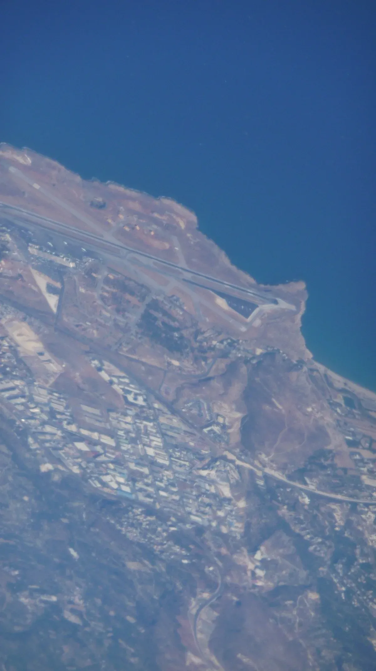 Aerial photograph of Nikos Kazantzakis International Airport at Heraklion, Crete