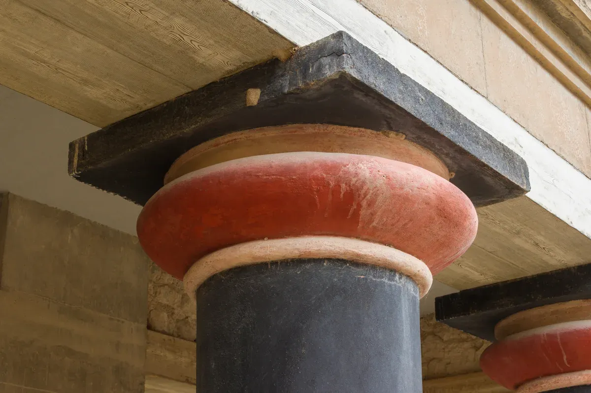 Knossos, the largest minoan palace, south of heraklion, Crete Greece