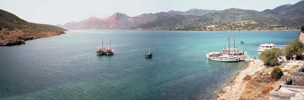 Spinalonga, venetian island fortress off elounda, Crete Greece