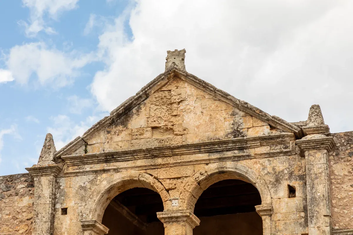 Arkadi Monastery's Renaissance facade, a things to do in Crete stop near Rethymno